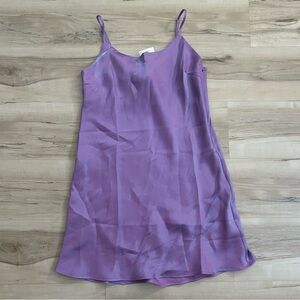 Forever 21 Lavender Satin Mini Dress Iridescent Size Medium BNWT